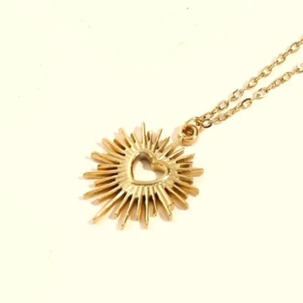 Exploding Necklace Jewelry | Radiant Sacred Heart Of Jesus Immaculate Mary Burst Explode ...
